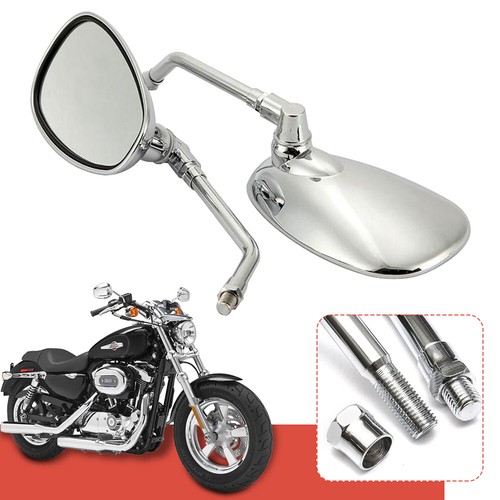Motorrad spiegel chrom - 2x,