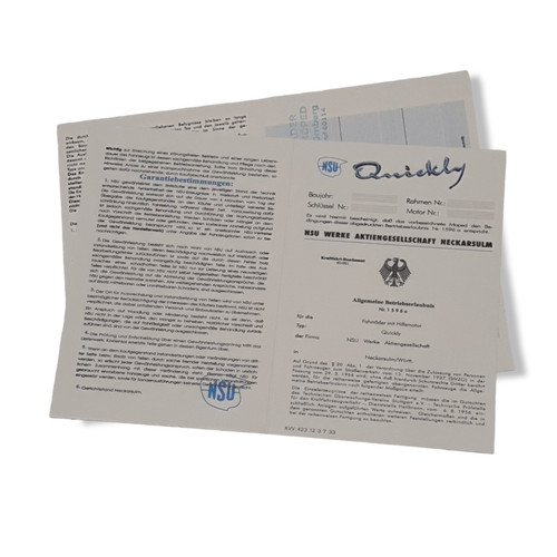 Nsu quickly betriebserlaubnis - quickly,