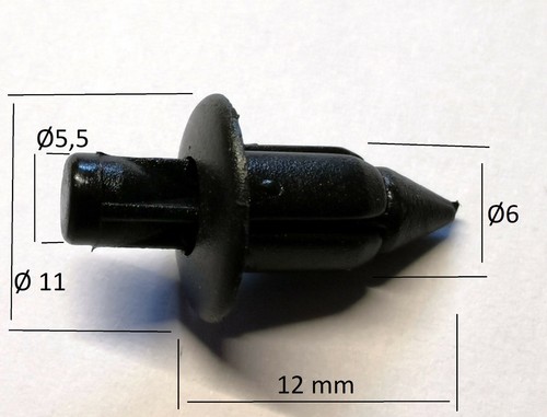 10x 6mm befestigungs - 10x,